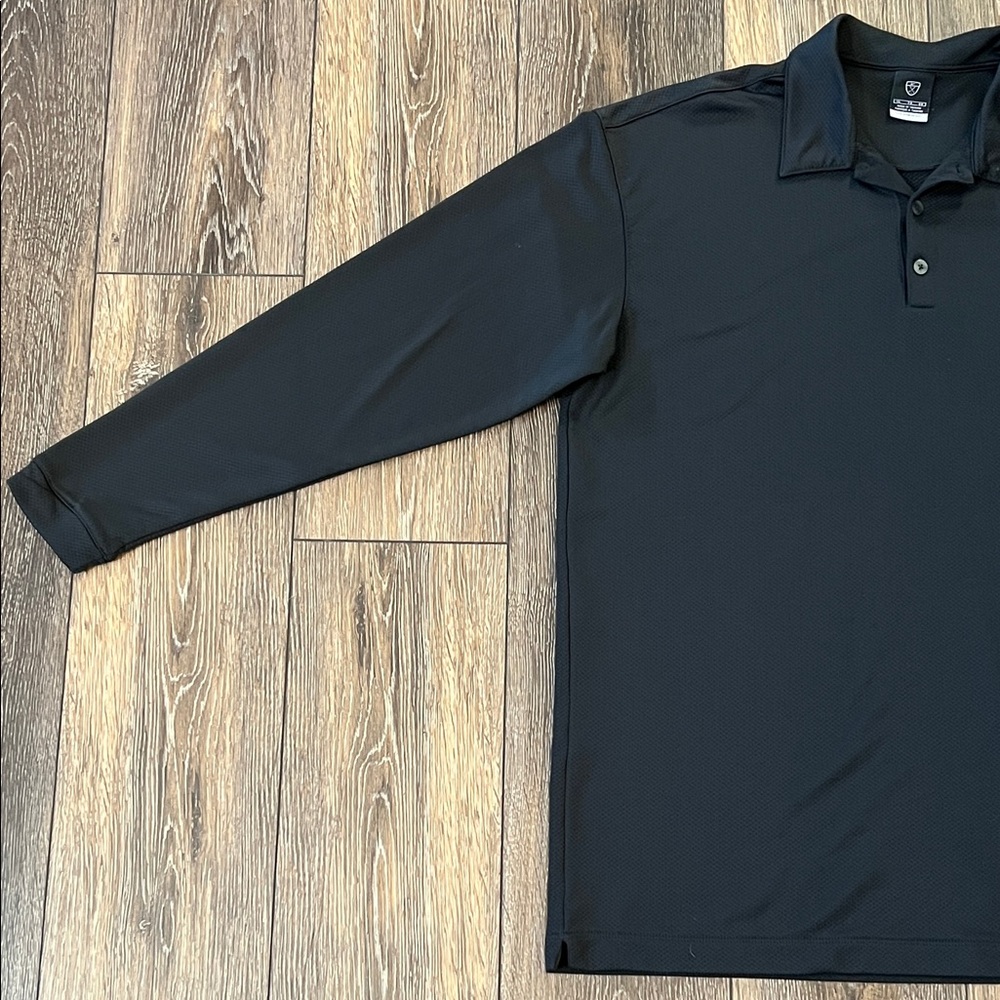 Nike Sphere Dry Golf Men's XL Black Long Sleeve Polo Shirt - Picture 3 of 14